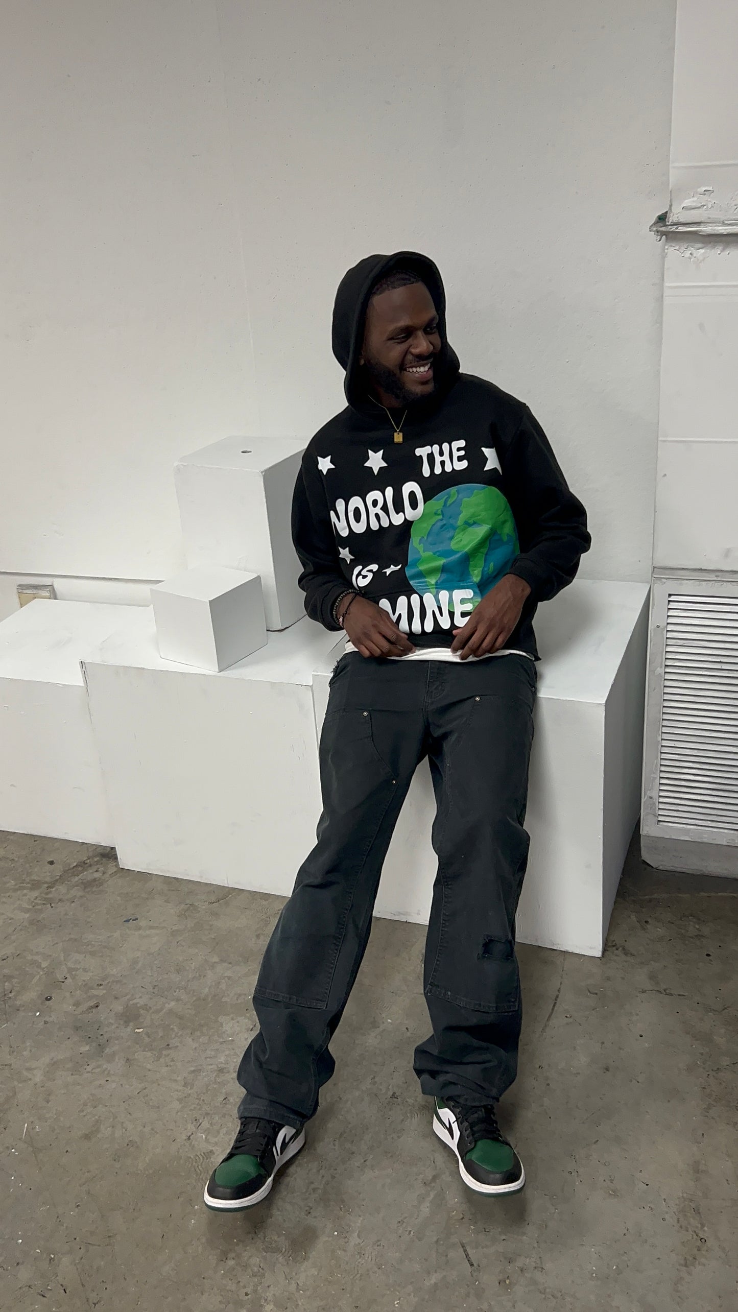 The World is Mine Black Hoodie